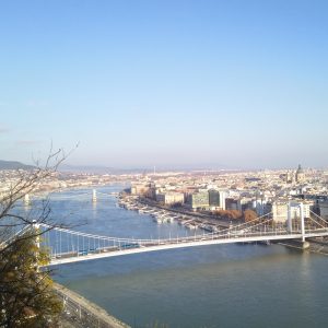 Ausblick auf die Elisabethbrücke in Budapest