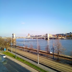 Kettenbrücke und Parlament Budapest